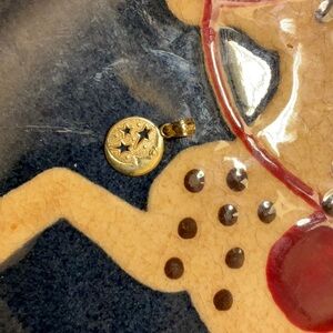 - 10K Gold Moonstars Pendant